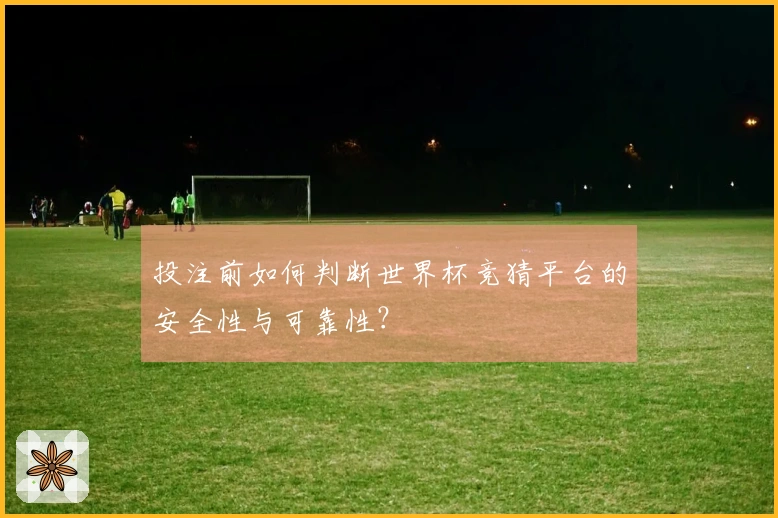 投注前如何判断世界杯竞猜平台的安全性与可靠性？