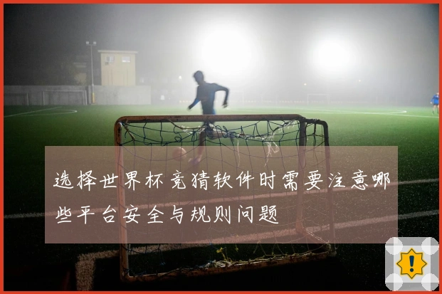 选择世界杯竞猜软件时需要注意哪些平台安全与规则问题