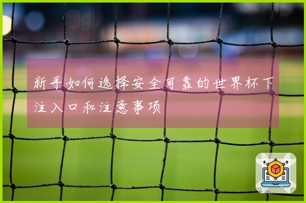 新手如何选择安全可靠的世界杯下注入口和注意事项